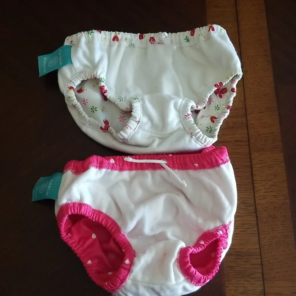 Charlie Banana Floral And Polka Dot Diaper Covers Size XL